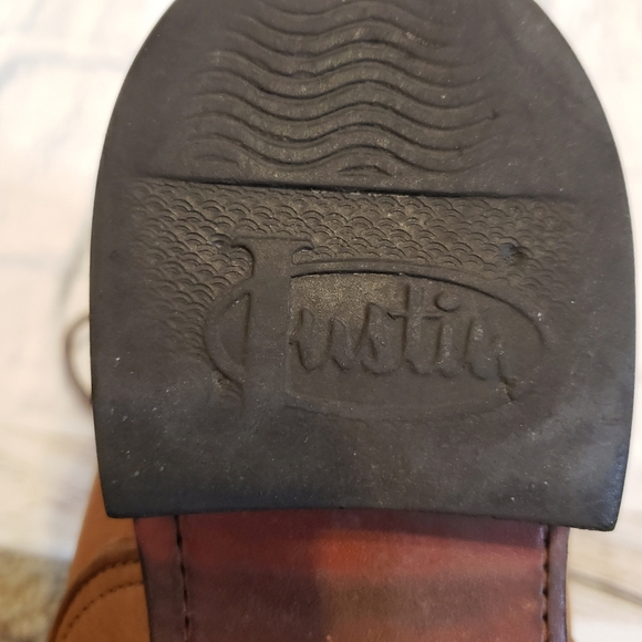 Justin Boots lace up boots size 6½ made in USA - Picture 15 of 15